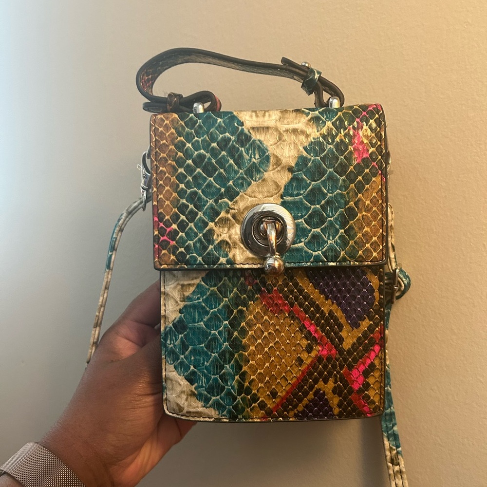 Multicolor Snakeskin Pattern Women's Bag